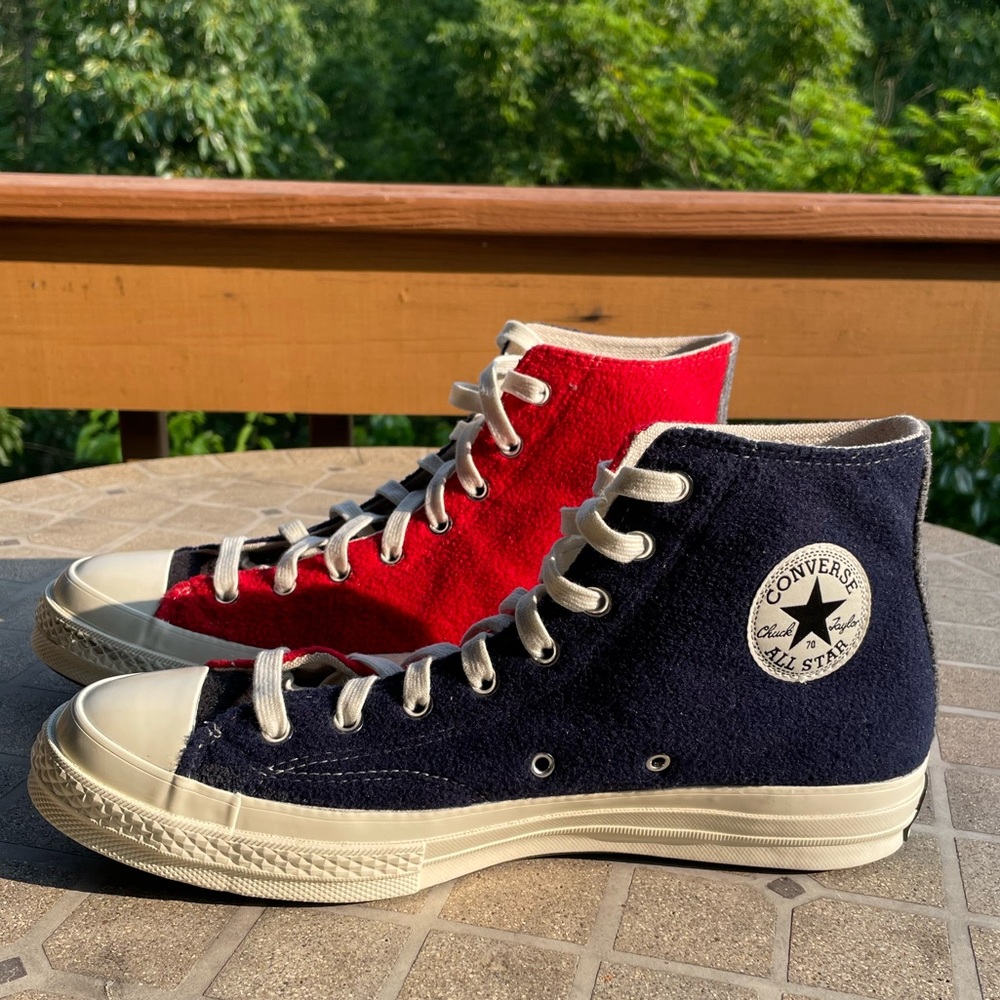Converse Chuck Taylor Beyond Retro 70 Red/Black Fleece Hi-Top Sneakers M10/W12
